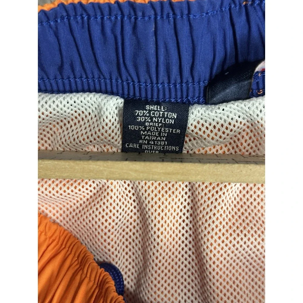 Polo Sport Ralph Lauren Swim Trunks Men's 32 Orange Lined Nylon